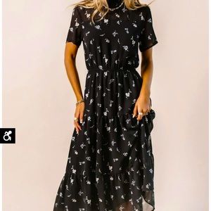 Bohme Black Floral Dress
